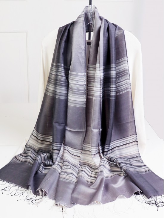 Fashion Scarf W/ Linear Pattern